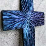 Kék fali kereszt, feszület