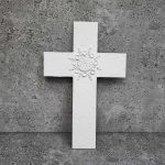 Fehér fali kereszt